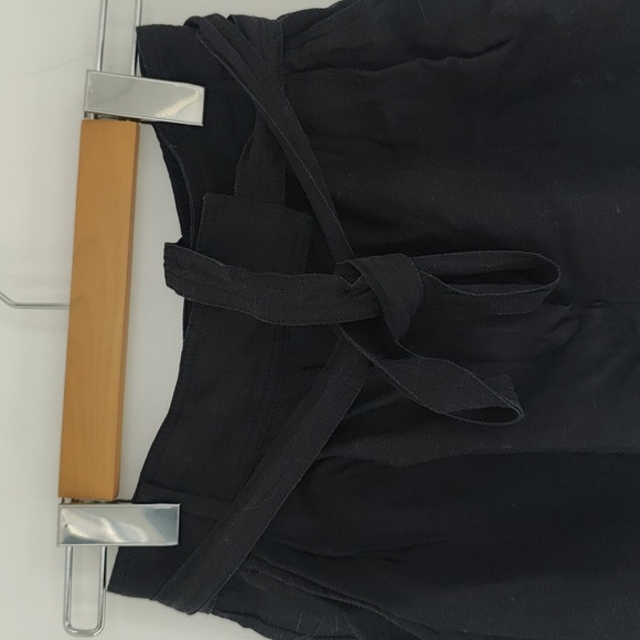 Wilfred linen Belted flowy black short - Picture 2 of 5